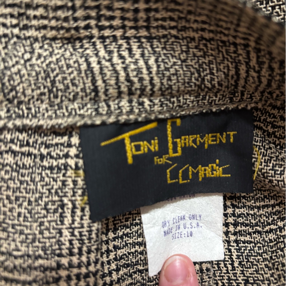 Toni Garment Vintage Classic Plaid Pleated Skirt Size 10 - Picture 4 of 5
